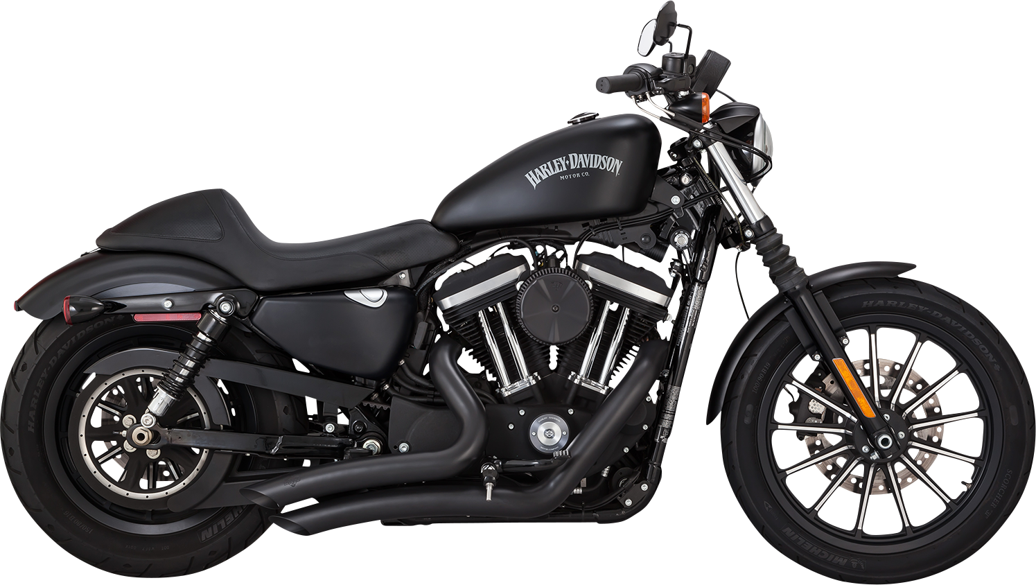 VANCE & HINES Big Radius Exhaust System - Black 46367