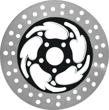 RC COMPONENTS Brake Rotor - Left Front - Savage Eclipse - Chrome and Black COG11785ELF2K