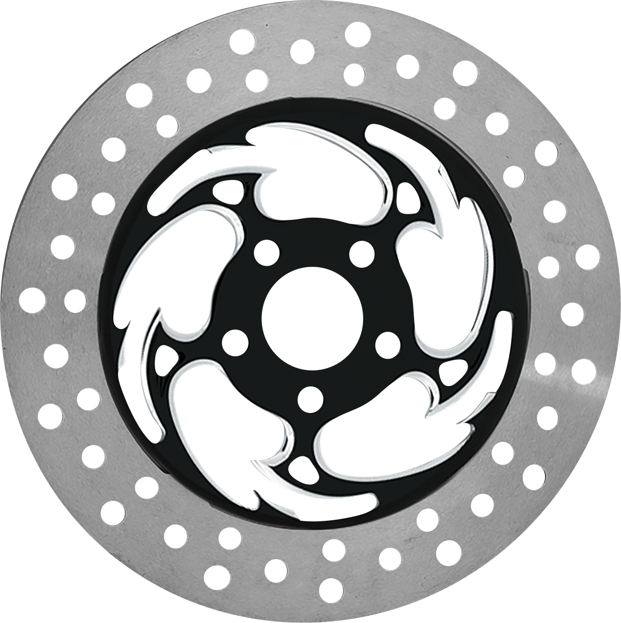 RC COMPONENTS Brake Rotor - Right Front - Savage Eclipse - Chrome and Black COG11785ERF2K