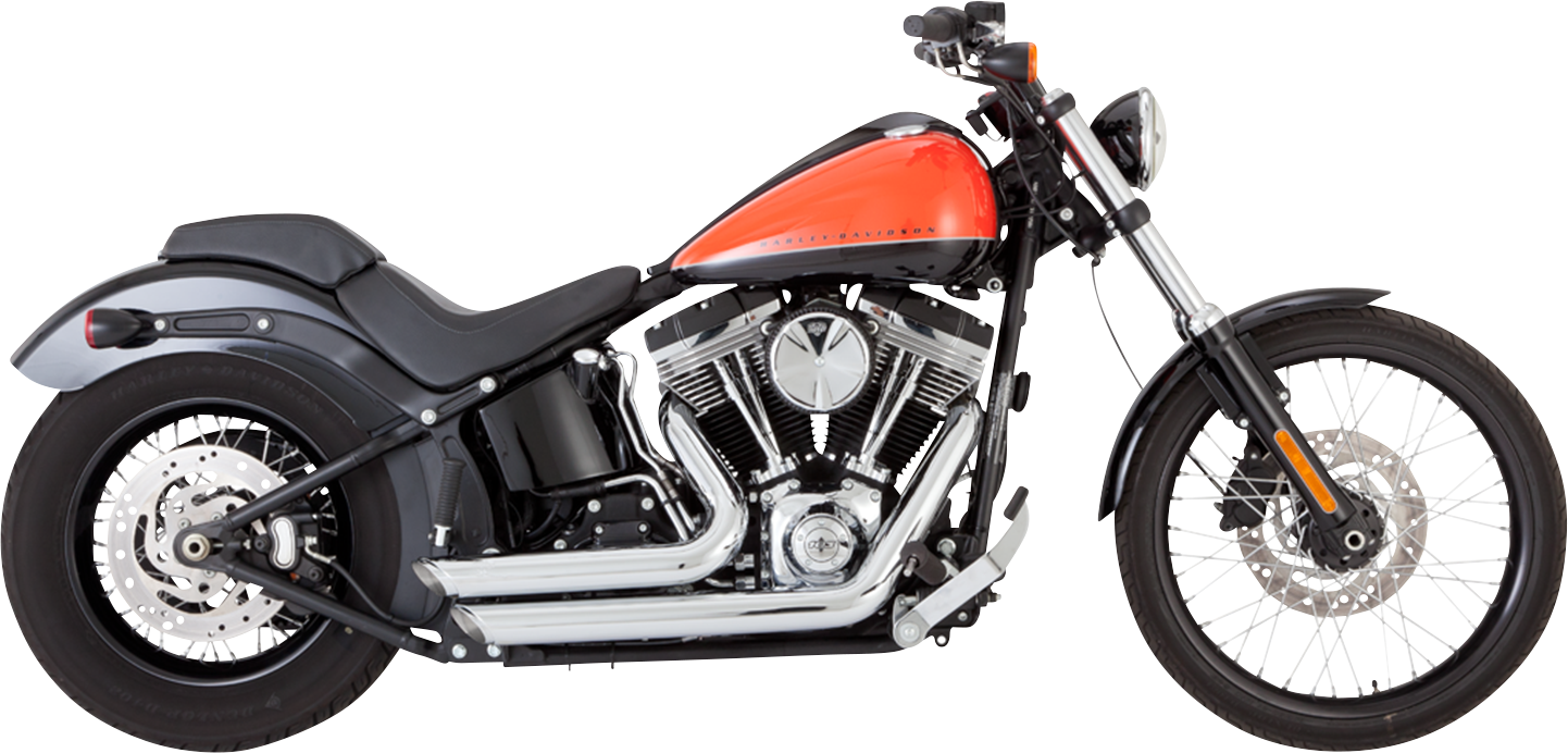 VANCE & HINES Shortshots Staggered Exhaust System - Chrome 17325