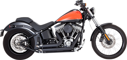 VANCE & HINES Shortshots Staggered Exhaust System - Matte Black 47325