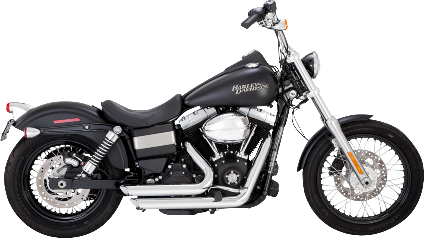 VANCE & HINES Shortshots Staggered Exhaust System - Chrome 17327
