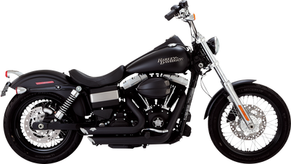 VANCE & HINES Shortshots Staggered Exhaust System - Matte Black 47327