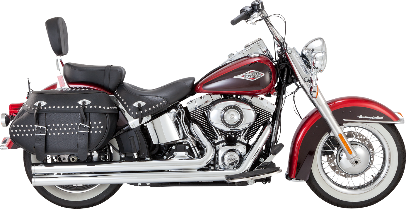 VANCE & HINES Big Shots Long Exhaust System - Chrome 17323