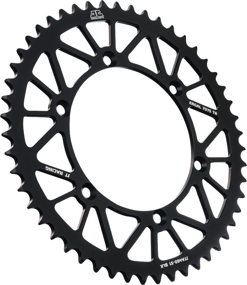 JT SPROCKETS Rear Sprocket - Black - 51 Tooth - Kawasaki JTA460.51BLK