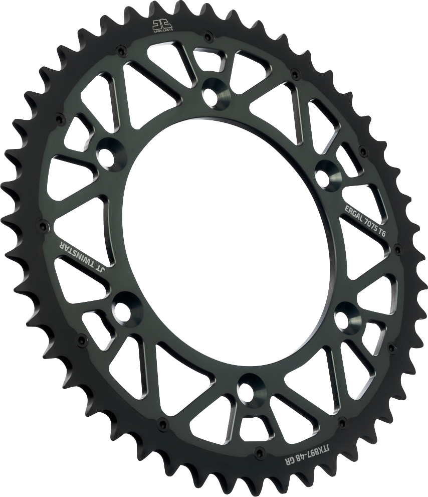 JT SPROCKETS Rear Sprocket - Twinstar - 48 Tooth - Graphite - Gas Gas/Husqvarna/Husaberg/KTM JTX897.48GR
