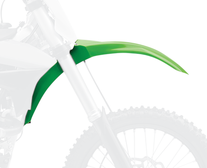 POLISPORT Front Fender - '05 OEM Green - Kawasaki - KX '13-'16 8573800001