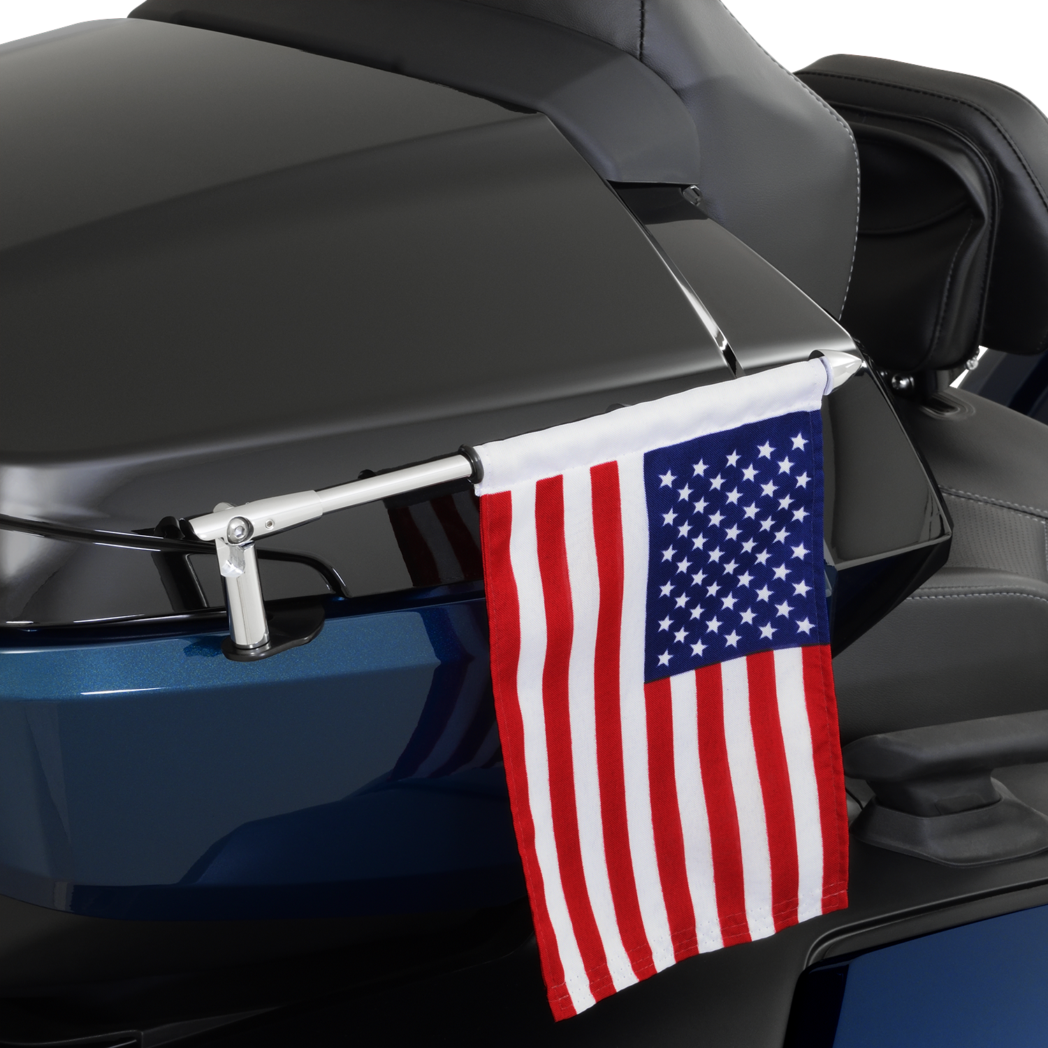 SHOW CHROME Folding Flag Pole - Right - Chrome - Can-Am - Spyder 41-203R