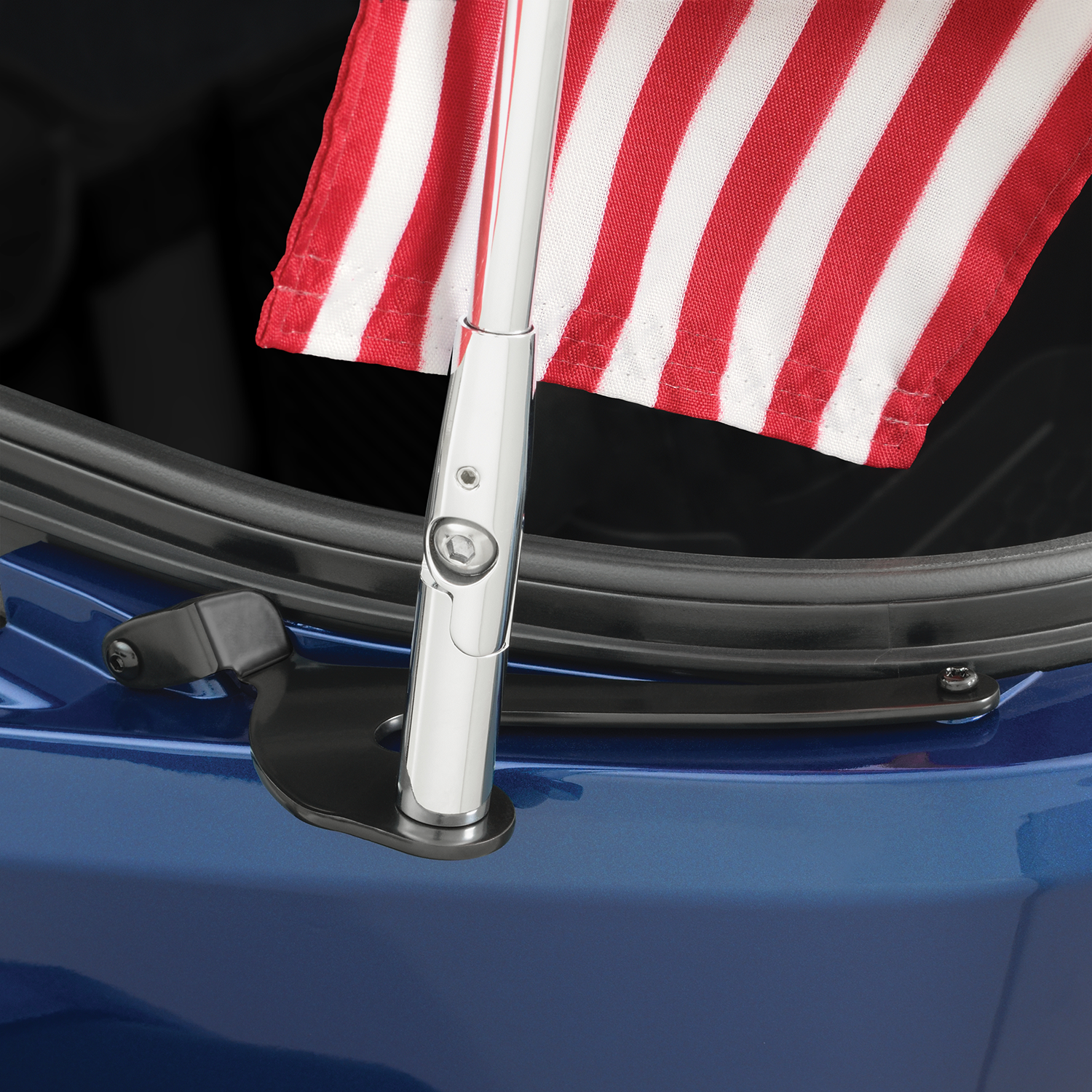 SHOW CHROME Folding Flag Pole - Left - Chrome - Can-Am - Spyder 41-203L