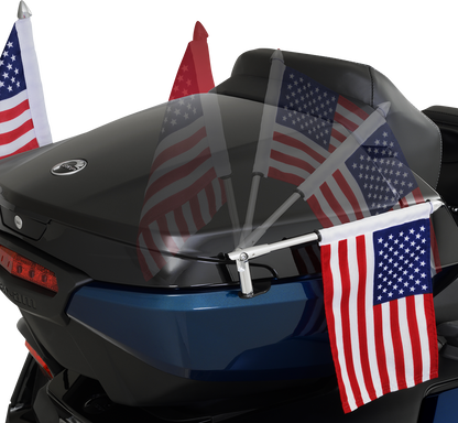 SHOW CHROME Folding Flag Pole - Right - Chrome - Can-Am - Spyder 41-203R
