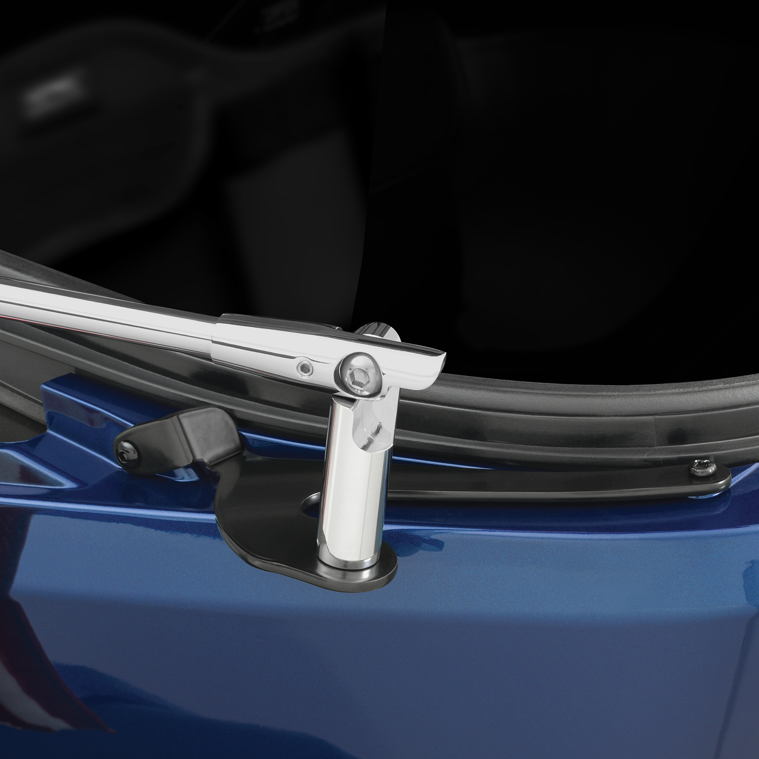 SHOW CHROME Folding Flag Pole - Left - Chrome - Can-Am - Spyder 41-203L
