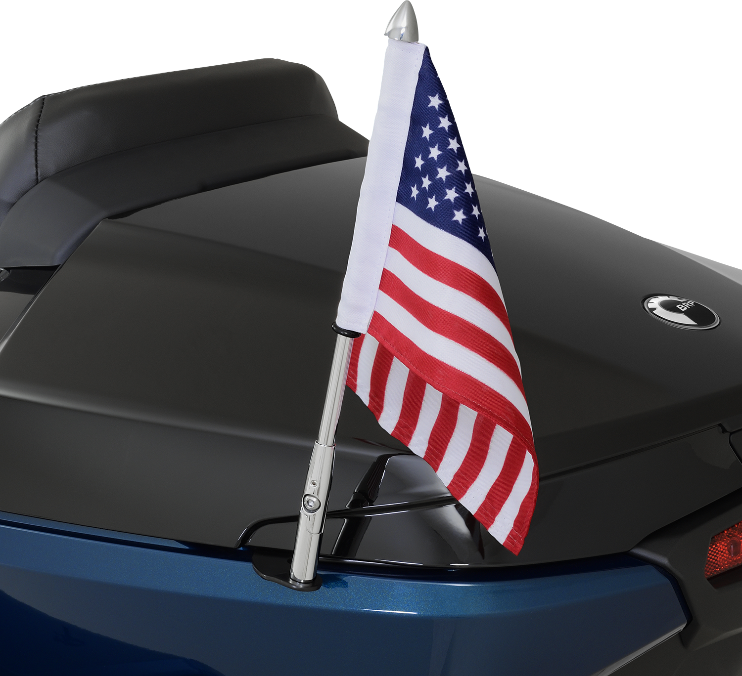 SHOW CHROME Folding Flag Pole - Left - Chrome - Can-Am - Spyder 41-203L