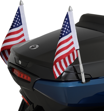SHOW CHROME Folding Flag Pole - Left - Chrome - Can-Am - Spyder 41-203L