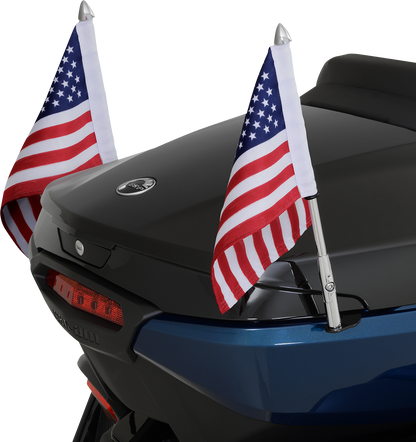 SHOW CHROME Folding Flag Pole - Right - Chrome - Can-Am - Spyder 41-203R