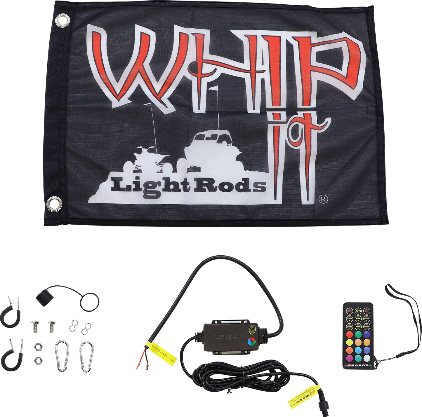 WHIPITLIGHTRODS 5' Light Rod Whip - Black SB-RGBR-151