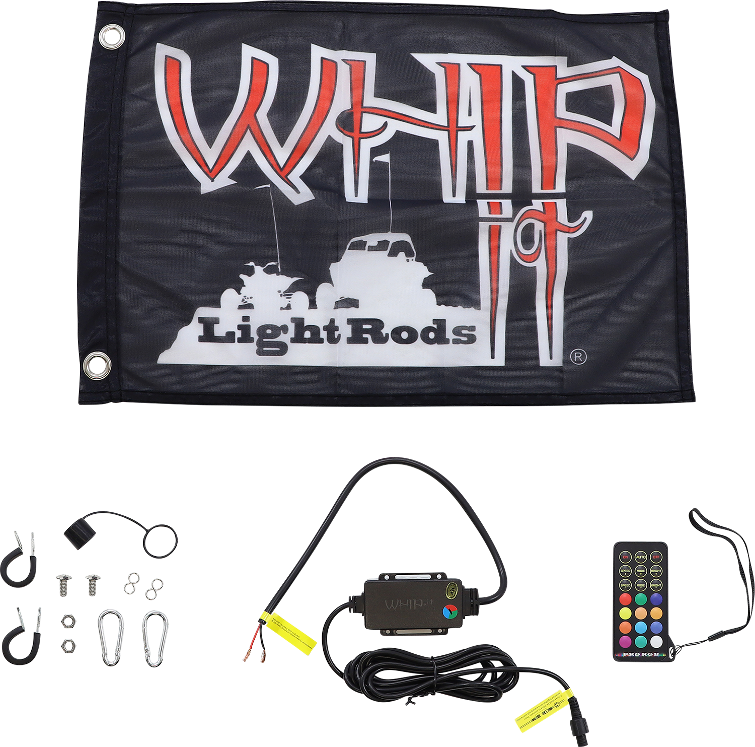 WHIPITLIGHTRODS 5' Light Rod Whip - Black SB-RGBR-151