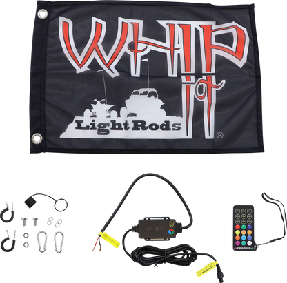 WHIPITLIGHTRODS 5' Light Rod Whip - Black SB-RGBR-151