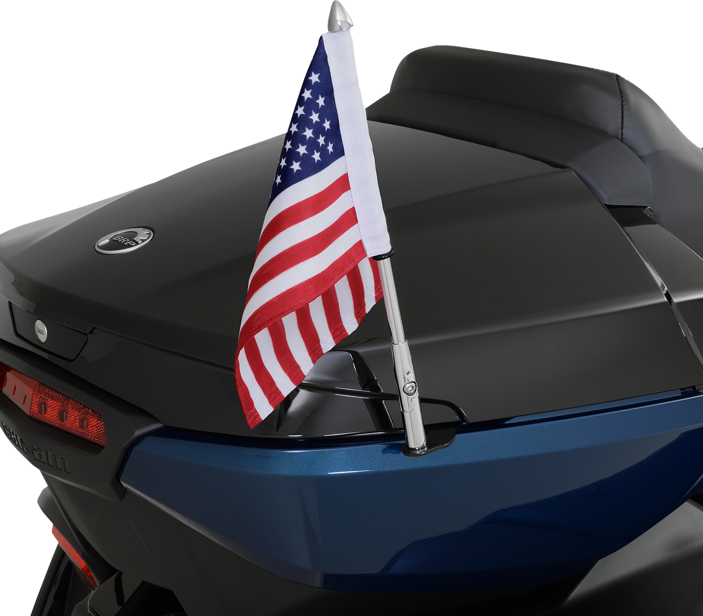 SHOW CHROME Folding Flag Pole - Right - Chrome - Can-Am - Spyder 41-203R