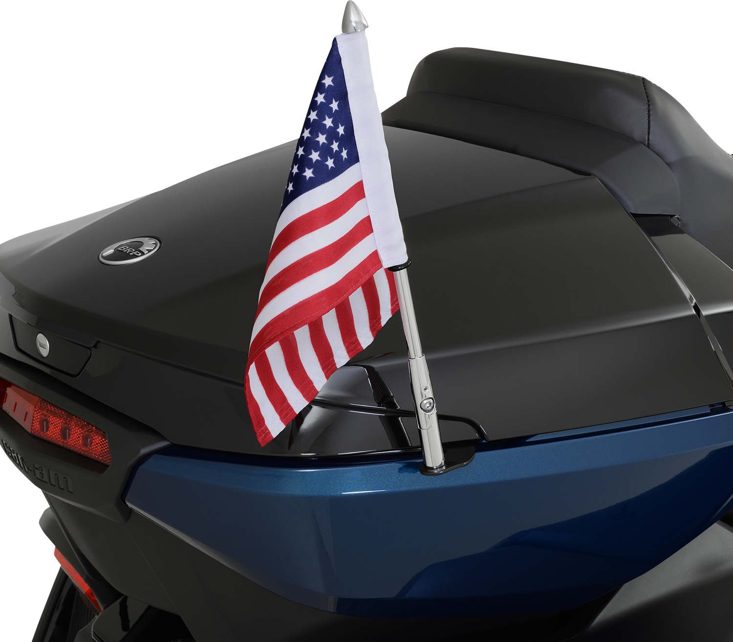 SHOW CHROME Folding Flag Pole - Right - Chrome - Can-Am - Spyder 41-203R