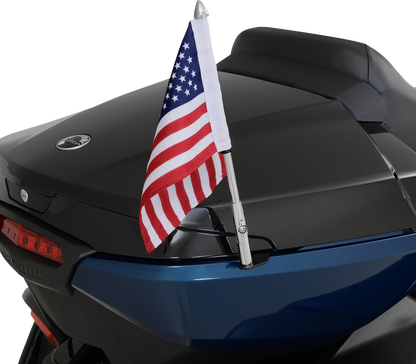 SHOW CHROME Folding Flag Pole - Right - Chrome - Can-Am - Spyder 41-203R
