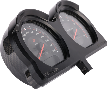 THRASHIN SUPPLY CO. Gauge Relocation Kit - Black TSC-2707-1