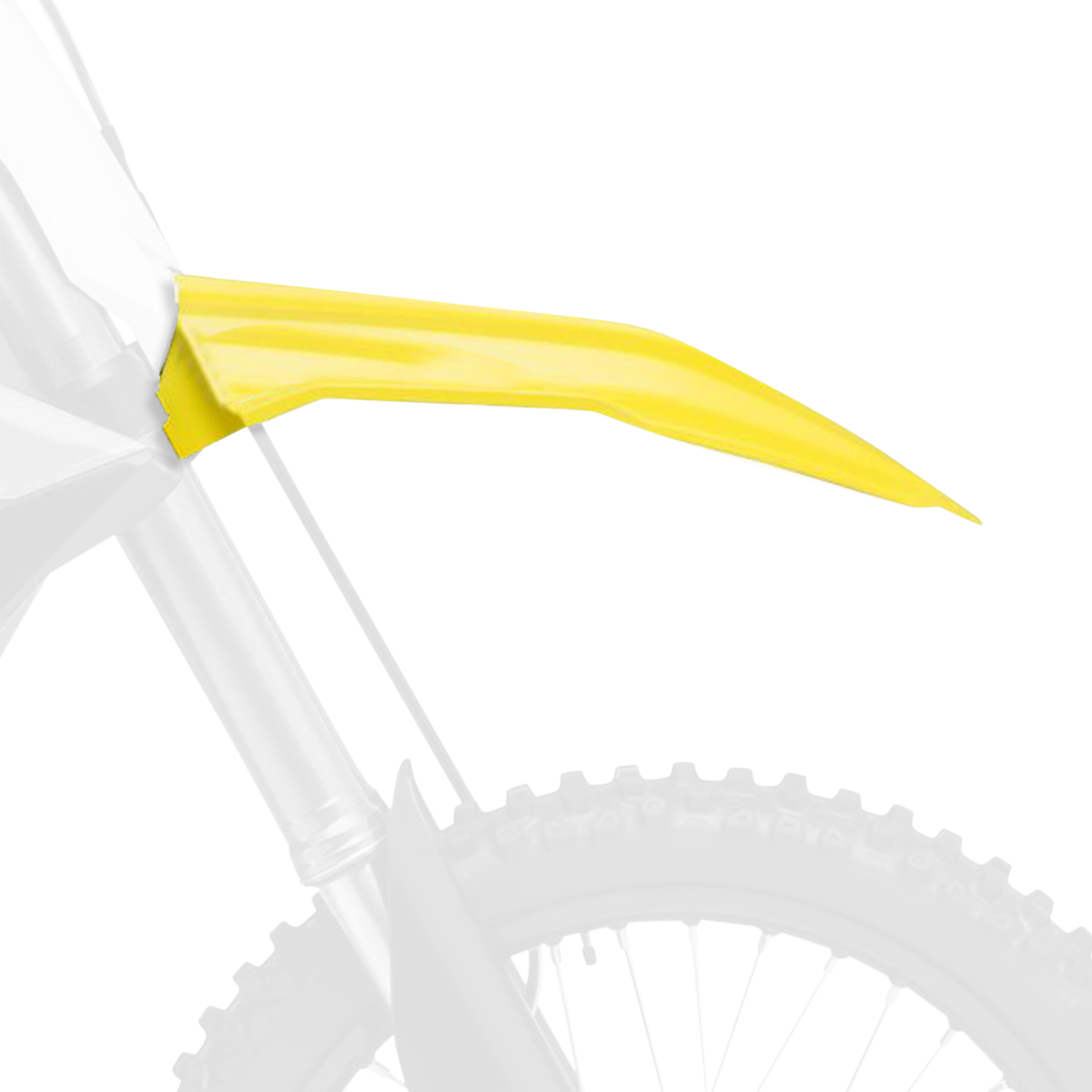 POLISPORT Front Fender - OEM Yellow - Suzuki - RMZ '18-'22 8554400001
