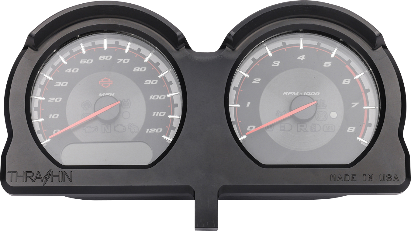 THRASHIN SUPPLY CO. Gauge Relocation Kit - Black TSC-2707-1