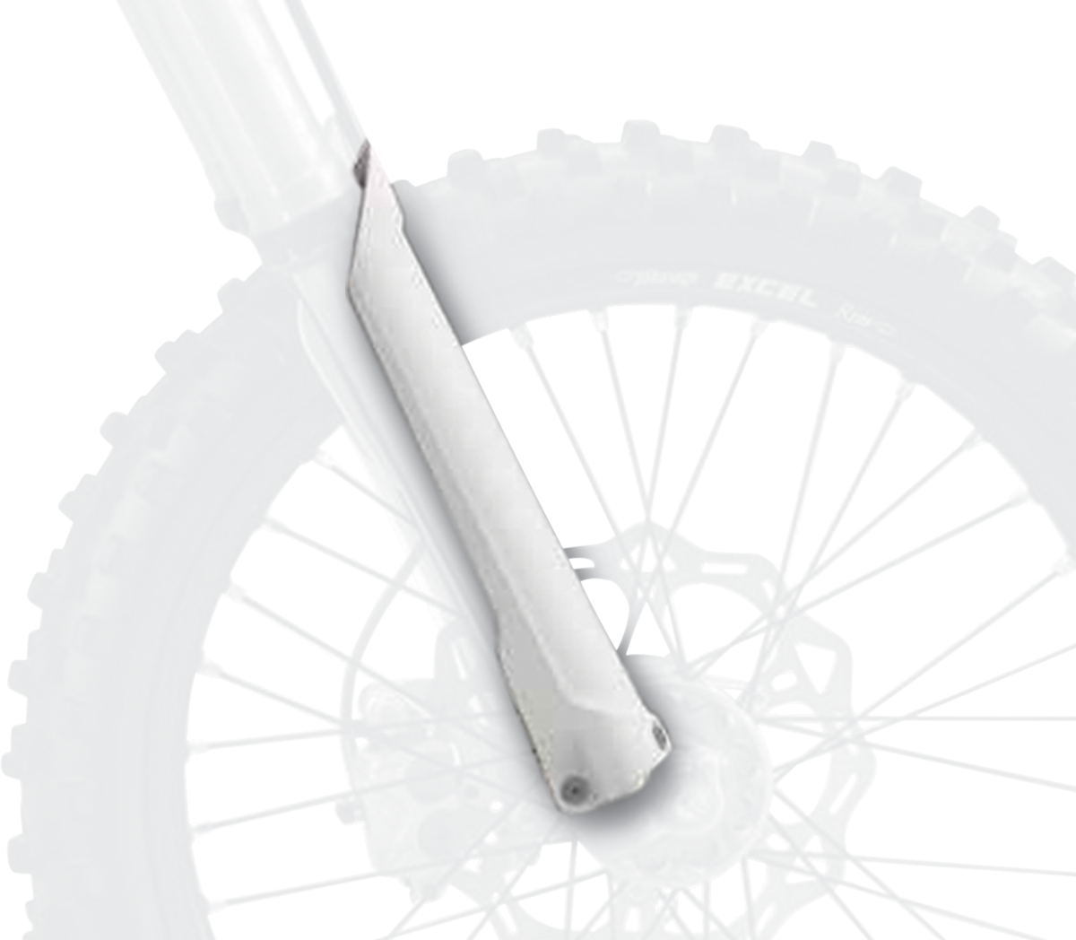 POLISPORT Fork Guard Cover - White 8398600012