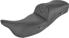 SADDLEMEN Heated RoadSofa™ Seat - Without Backrest - Black w/ Black Stitching - FL '09-'24 808-07B-187THCT