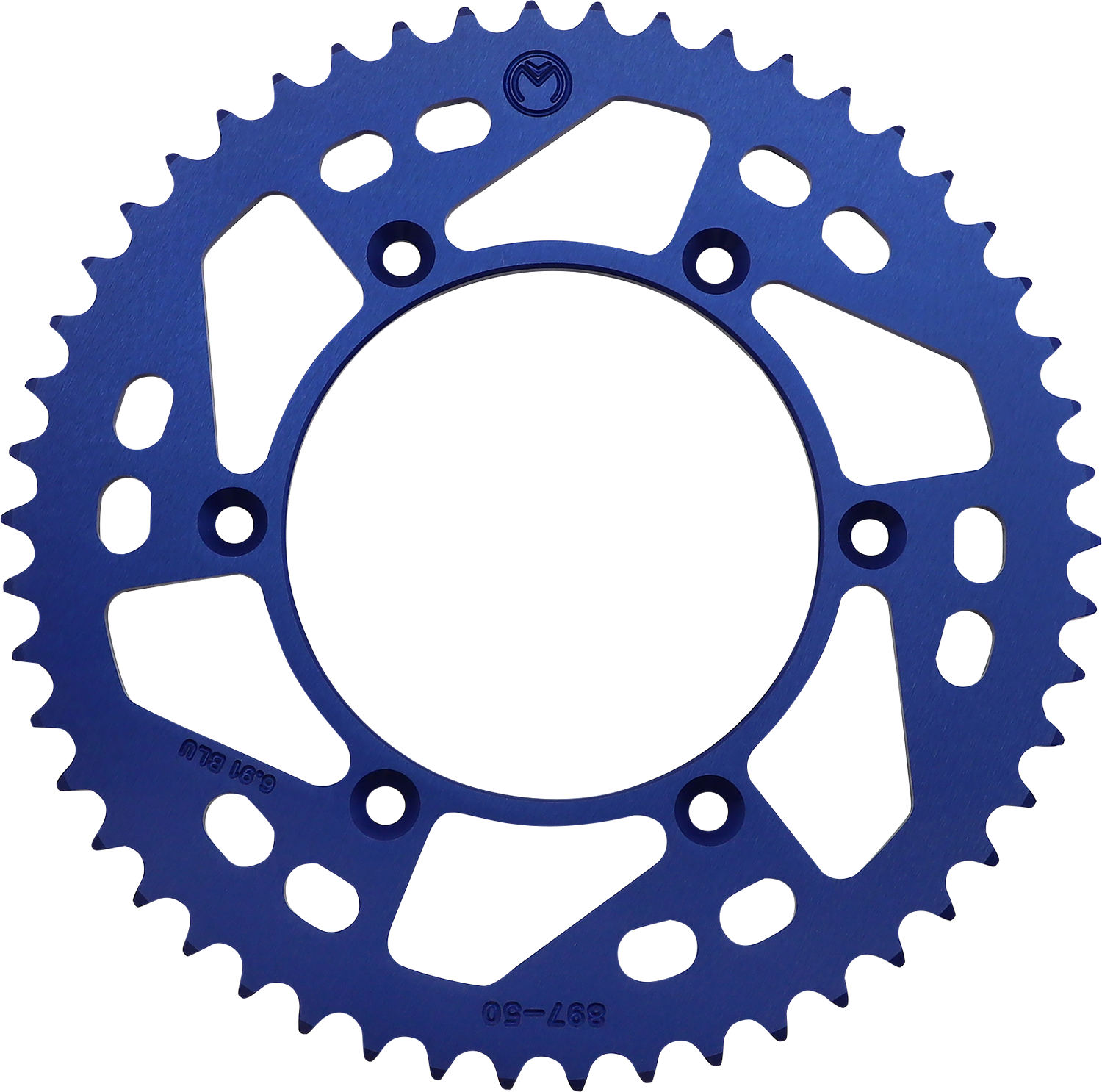 MOOSE OFFROAD Rear Sprocket - Aluminum - 50 Tooth - Blue - Husaberg/Husqvarna/KTM 1211-897-50-12