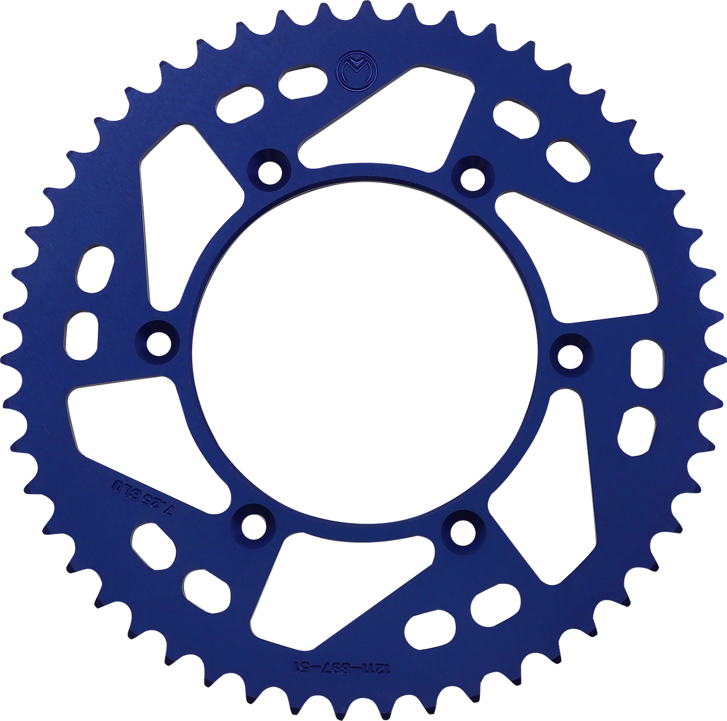 MOOSE OFFROAD Rear Sprocket - Aluminum - 51 Tooth - Blue - Husaberg/Husqvarna/KTM 1211-897-51-12