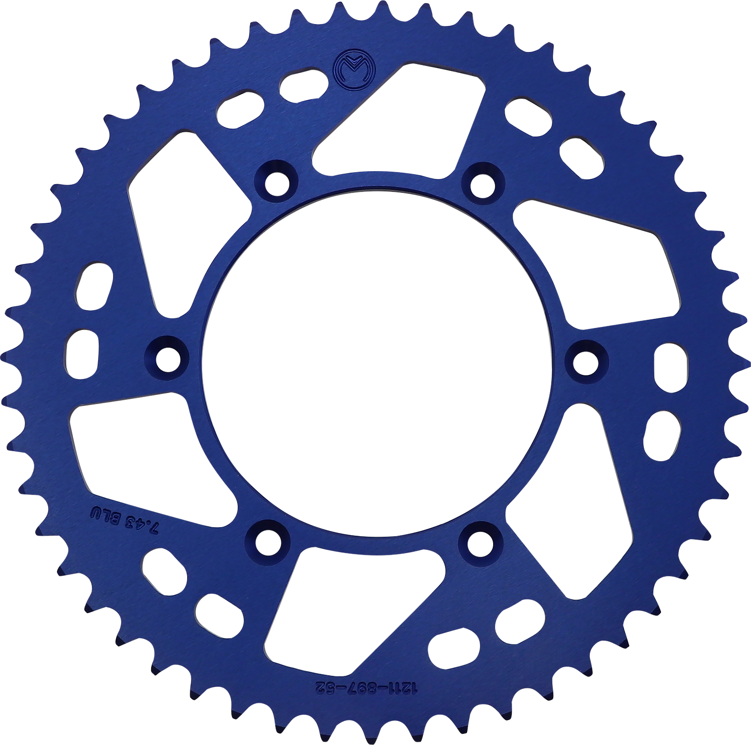 MOOSE OFFROAD Rear Sprocket - Aluminum - 52 Tooth - Blue - Husaberg/Husqvarna/KTM 1211-897-52-12
