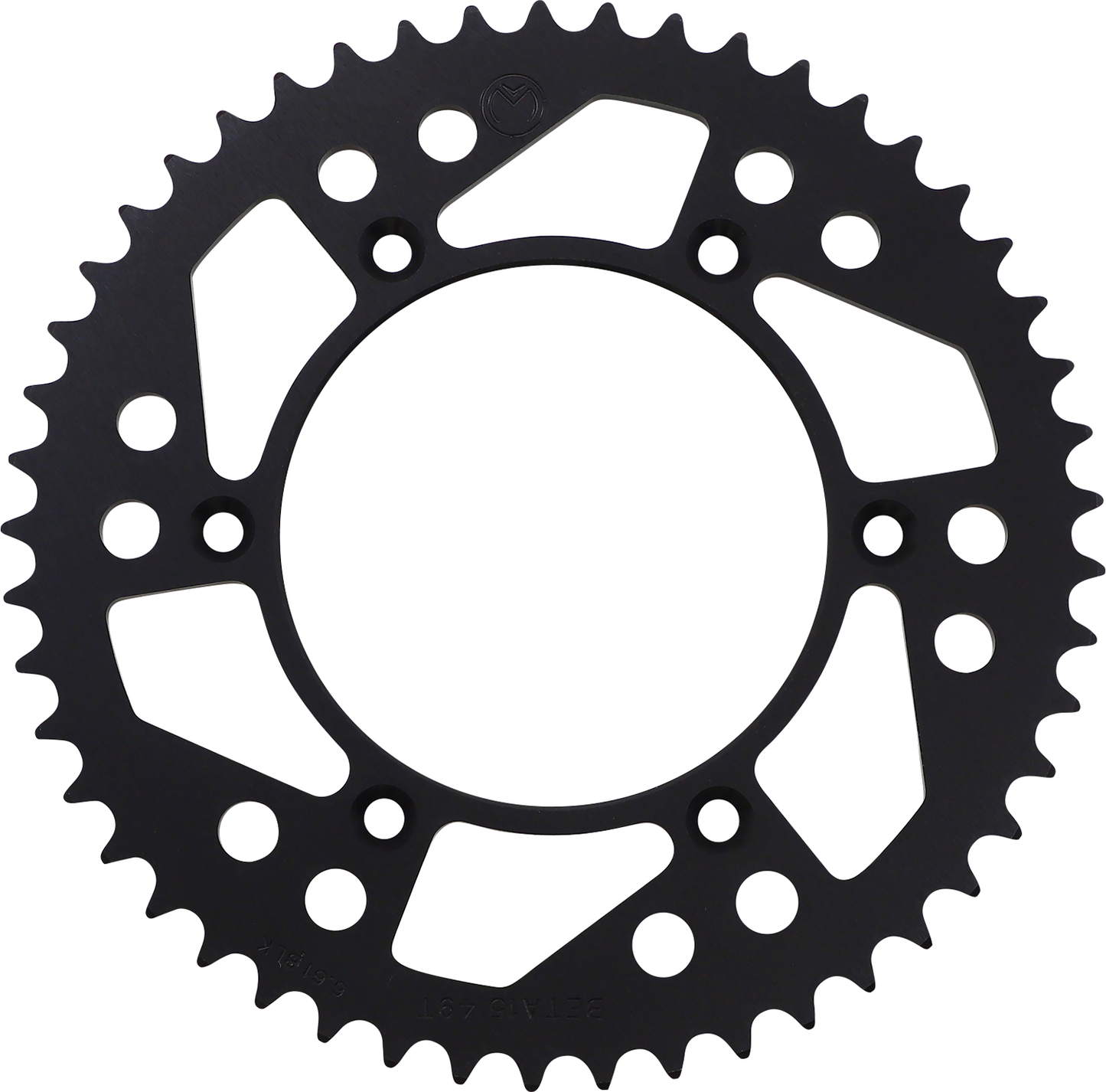 MOOSE OFFROAD Rear Sprocket - Aluminum - 49 Tooth - Black - Beta 1211-BET-49-10