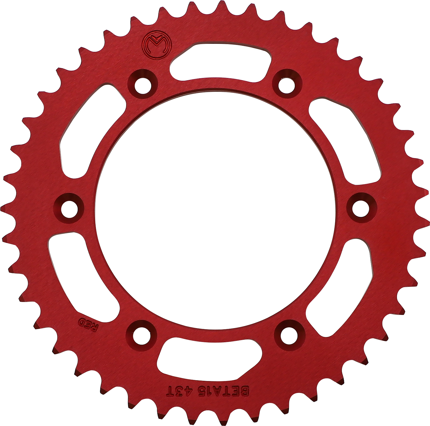 MOOSE OFFROAD Rear Sprocket - Aluminum - 43 Tooth - Red - Beta 1211-BET-43-13