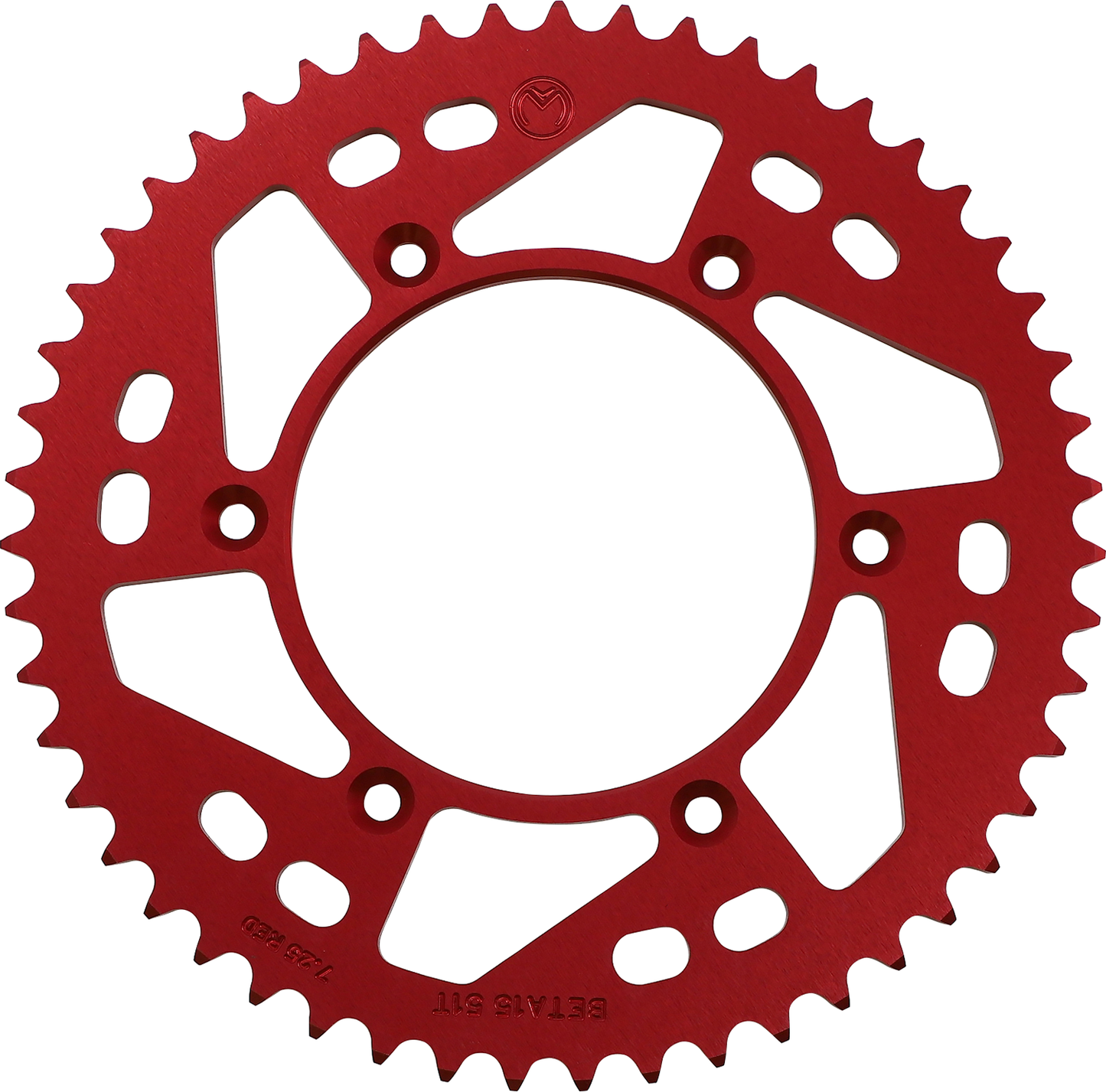 MOOSE OFFROAD Rear Sprocket - Aluminum - 51 Tooth - Red - Beta 1211-BET-51-13