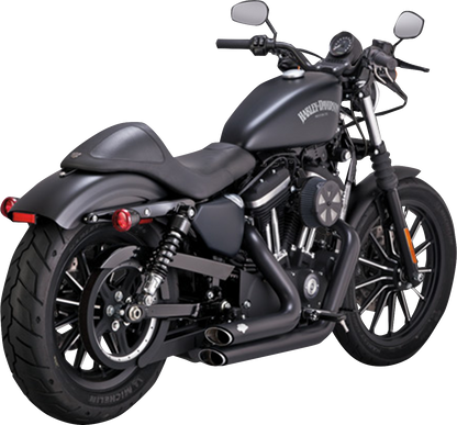VANCE & HINES Shortshots Staggered Exhaust System - Black 47329