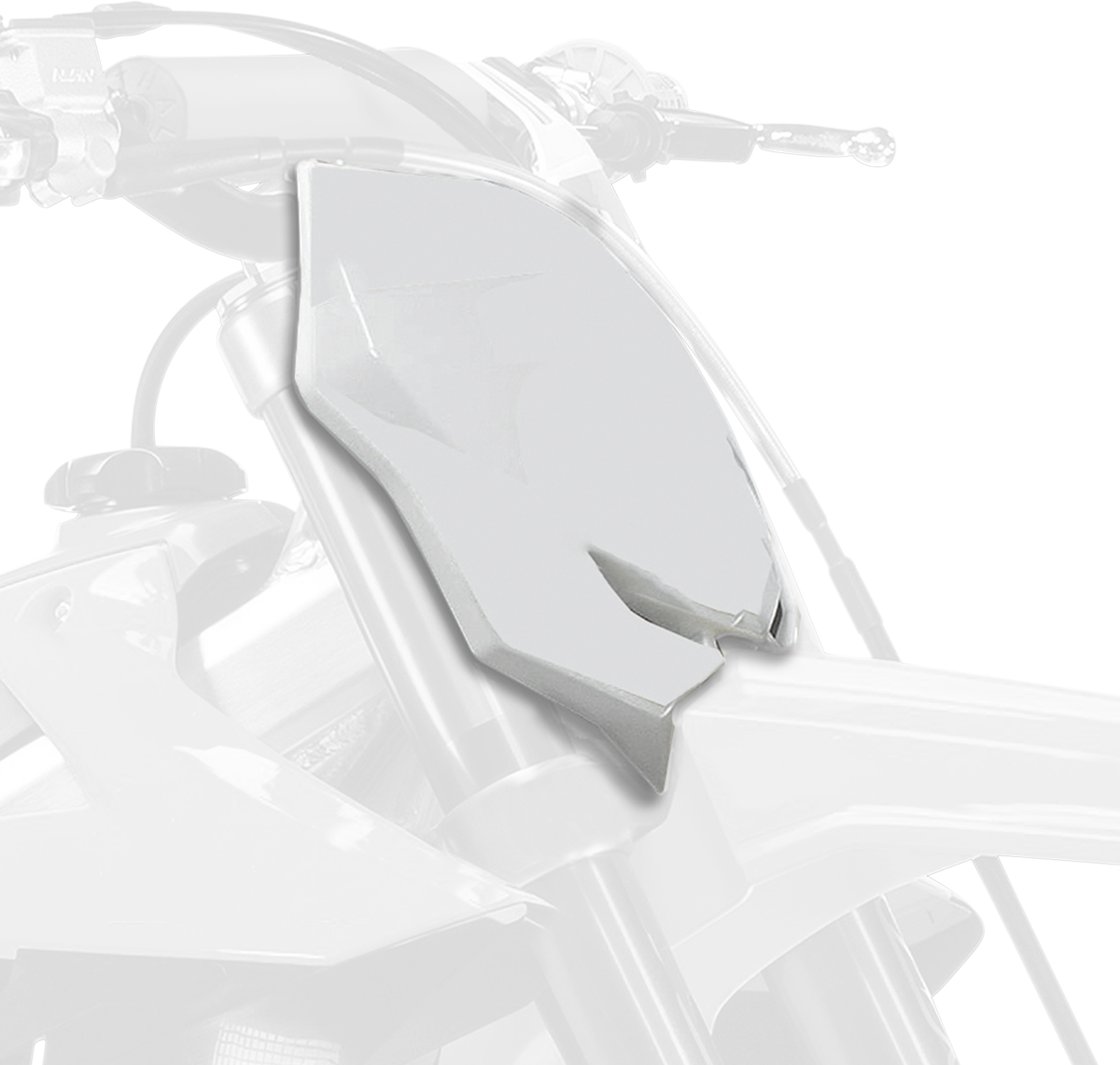 POLISPORT Number Plate - OEM White - RM-Z 250/450 8666100002