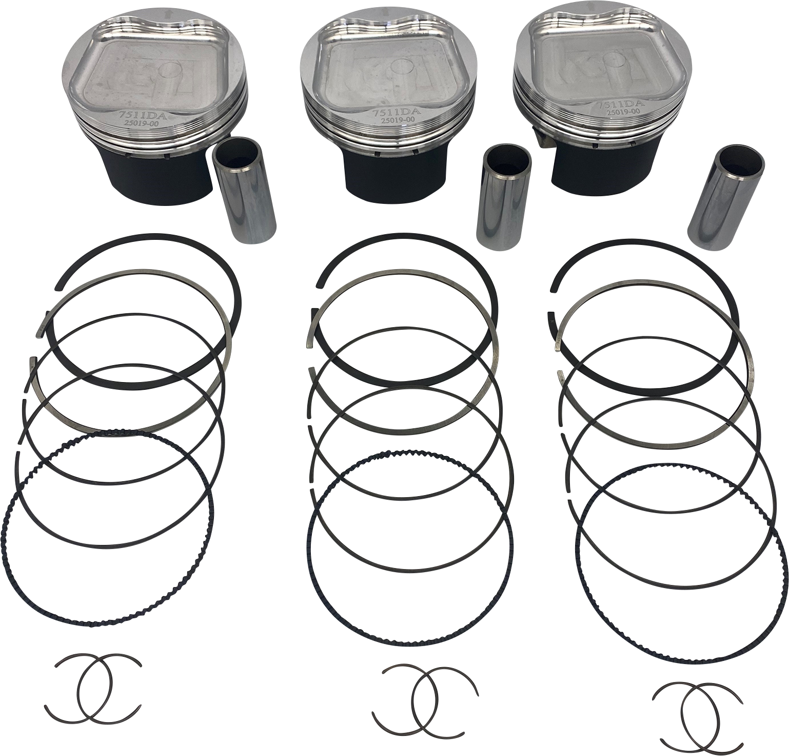 WOSSNER Piston Kit - 79.93 mm - Arctic Cat | Yamaha K7511DA-3