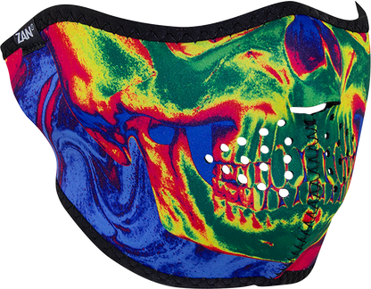 ZAN HEADGEAR Neoprene Half Mask - Therma Skull WNFM610H