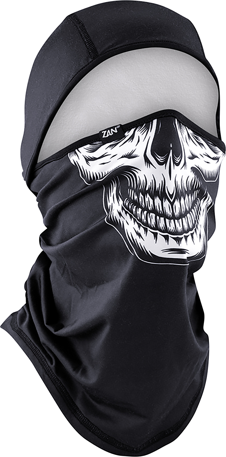 ZAN HEADGEAR SportFlex® Balaclava - Convertible - Black/White Skull WB4L002