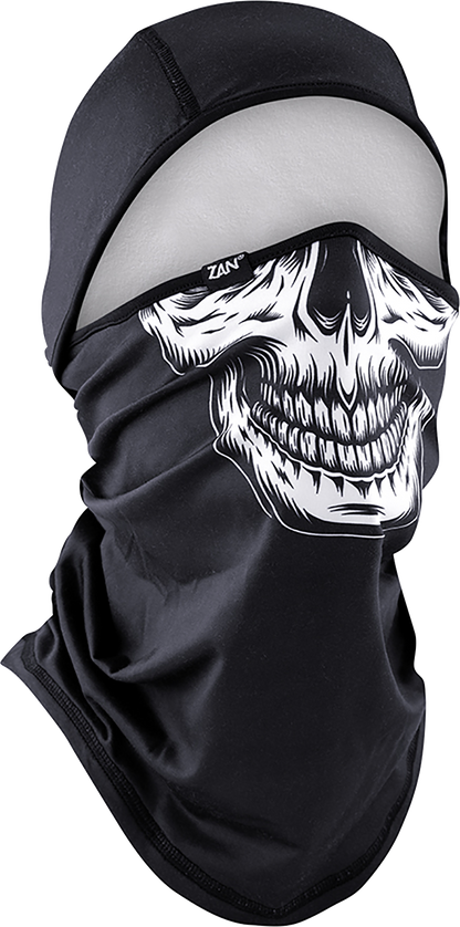 ZAN HEADGEAR SportFlex® Balaclava - Convertible - Black/White Skull WB4L002