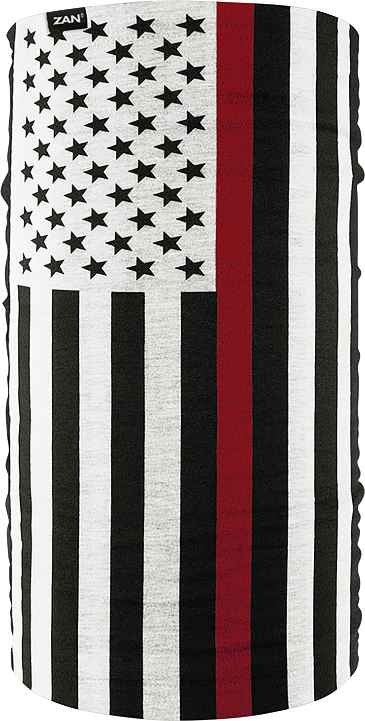 ZAN HEADGEAR Motley Tube® Fleece Lined Tube - Thin Red Line TF603