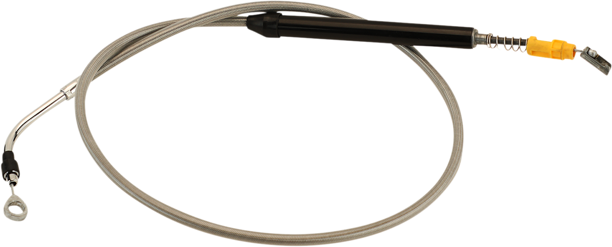 LA CHOPPERS Stainless Steel Braided Clutch Cable - Stock Ape Hangers - '21-'22 FLTR LA-8058C08