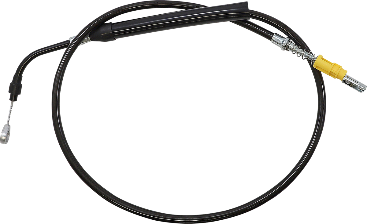 LA CHOPPERS Midnight Braided Clutch Cable - Stock Ape Hanger Handlebars - '21-'22 Touring LA-8058C08M