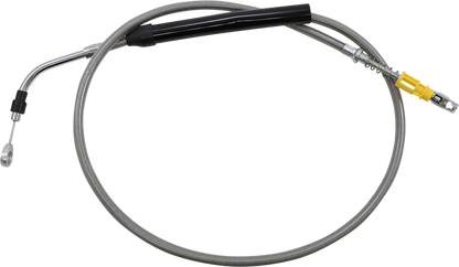 LA CHOPPERS Stainless Steel Braided Clutch Cable - 12"-14" Ape Hangers - '21-'22 FLTR LA-8058C13