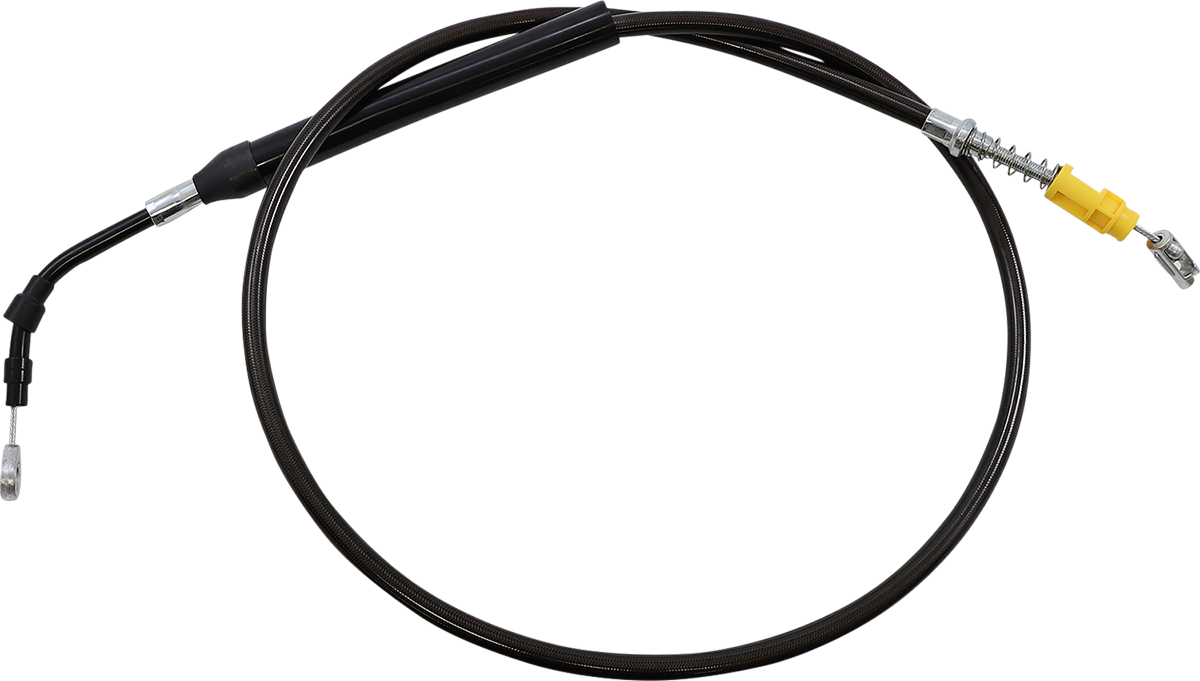 LA CHOPPERS Midnight Braided Clutch Cable - 15"-17" Ape Hanger Handlebars - '21-'22 Touring LA-8058C16M