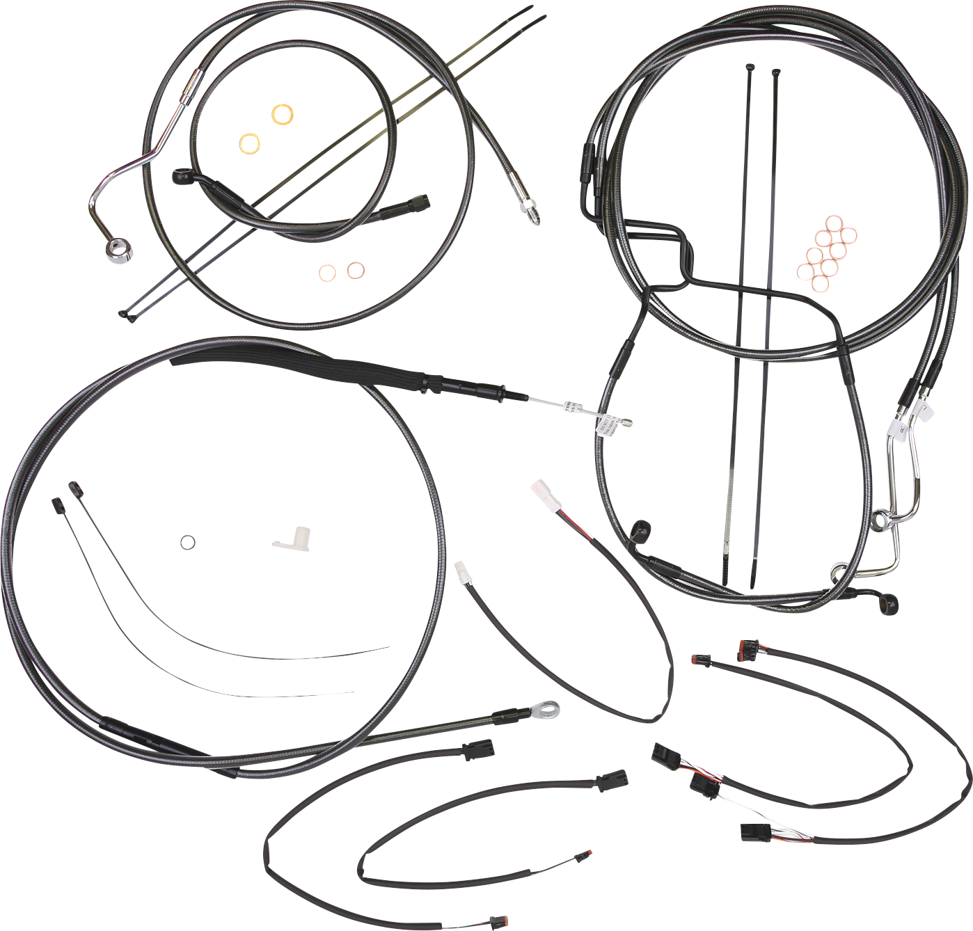 MAGNUM SHIELDING Black Pearl™ Designer Handlebar Installation Kit - 15"-17" - '21-'23 FLHRXS 4871012