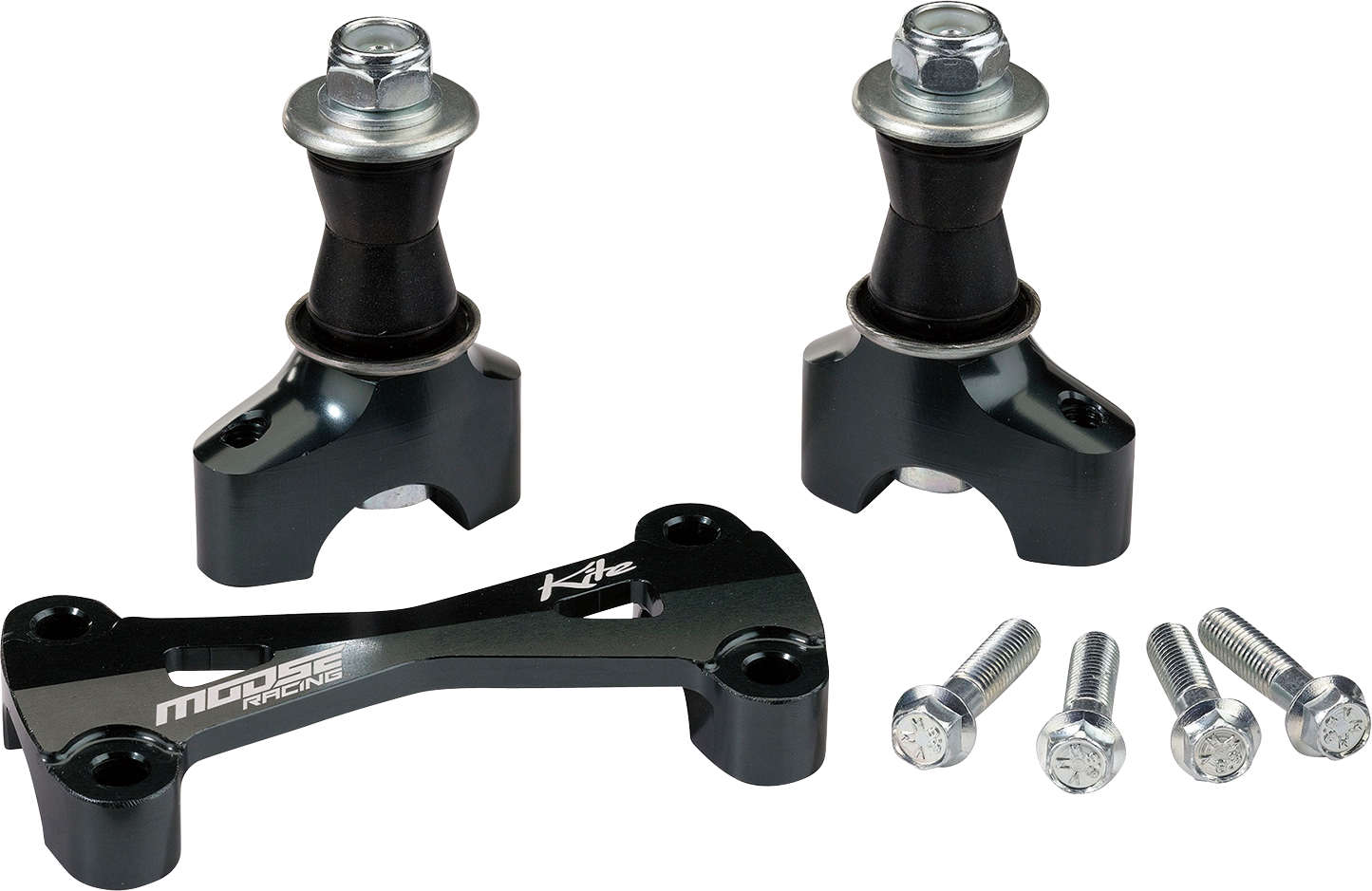 MOOSE OFFROAD MX/EN Risers w/ Bar Mount - 35 mm - Black 10.331.F.AN