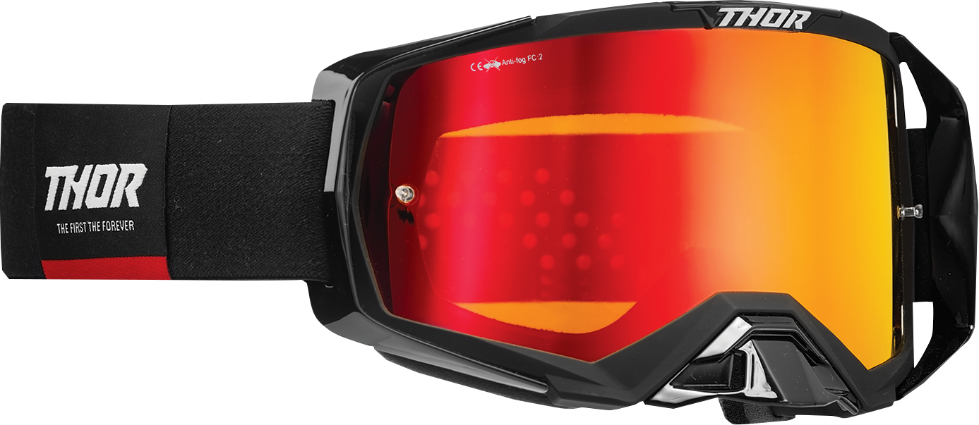 THOR Activate Goggle - Black/Red - Iridium Mirror Lens 2601-2794