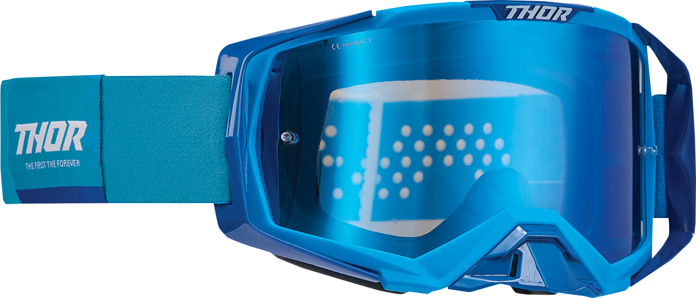 THOR Activate Goggle - Blue/White - Blue Mirror Lens 2601-2795